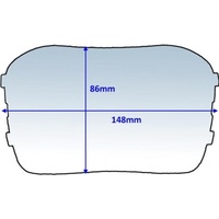 Clear Outer Lens 48 X 86mm for Speedglas 100 CLSG1-10 PKT:10