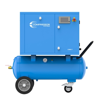 240V 20A 4HP Super Quiet Single Phase Screw Air Compressor CSM3-T 100L Tank