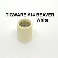Ceramic Nozzles White Size 14 For 9/20 and 17/18/26 Series Torch