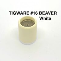 Ceramic Nozzles White Size 16 For 9/20 and 17/18/26 Series Torch