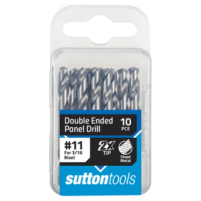 Drill D134 Panel TuPoint HSS #11 4.85mm 10PK Sutton Tools D1340485