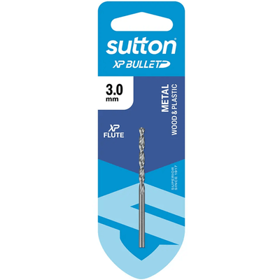 Drill D220 Jobber HSS XP Bullet Carded 3.0mm Sutton D220H0300