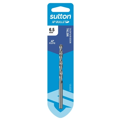 Drill D220 Jobber HSS XP Bullet Carded 6.5mm Sutton D220H0650