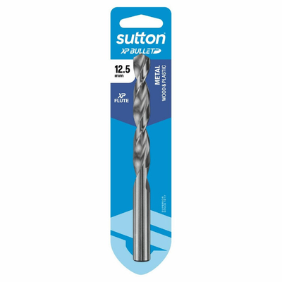 Drill D220 Jobber HSS XP Bullet Carded 12.5mm Sutton D220H1250