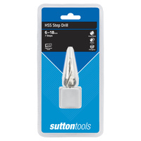 7-Step Hss Spiral Flute Step Drill 6-18mm Bit Sutton D50461807