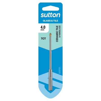 Drill D604 Glass & Tile Bit Carded 4.0mm Sutton Tools D6040400