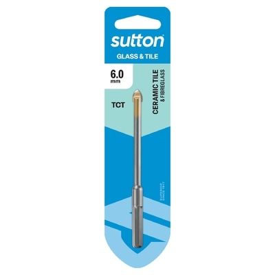 Drill D604 Glass & Tile Bit Carded 6.0mm Sutton Tools D6040600
