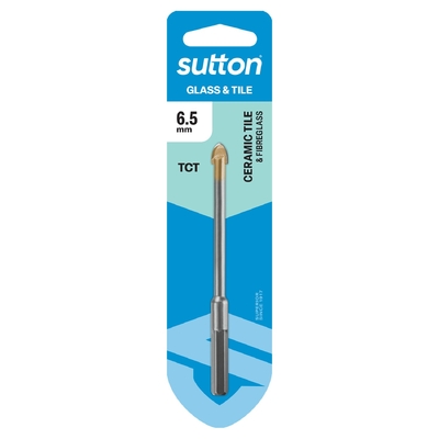 Drill D604 Glass & Tile Bit Carded 6.5mm Sutton Tools D6040650
