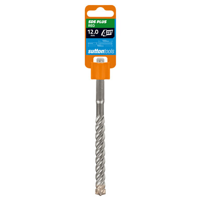 Drill D632 Masonry SDS Plus 4 Cut 12 mm x 160mm Sutton Tools D6321200