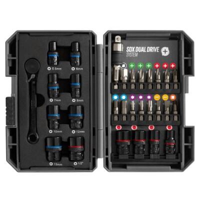SDX Socket and Fastener Drive Screwdriver Bit Set of 29 pc Durum DB904