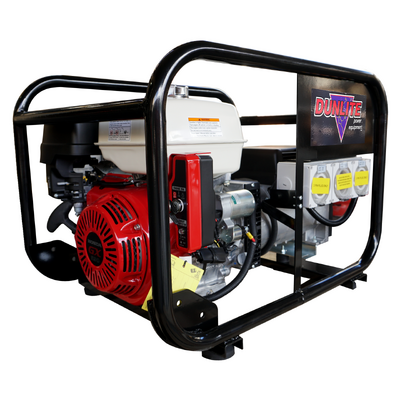8 kVA Honda Powered generator RCD Outlets with Electric Start Dunlite DGUH7ES-2-RCD2