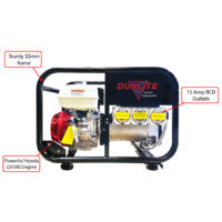 8 KVA Honda Powered Generator With RCD and Sturdy Frame V2 Dunlite DGUH7S-2-RCD2