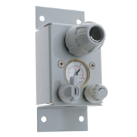 DruVa Wall Mounted Point of Use Panel Chrome Plated In: 4,000 kPa Out: 1,050 kPa