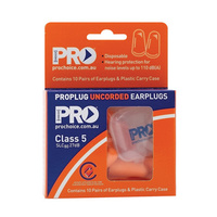 PRO ProPlug Disposable Uncorded Earplugs 10 Pack