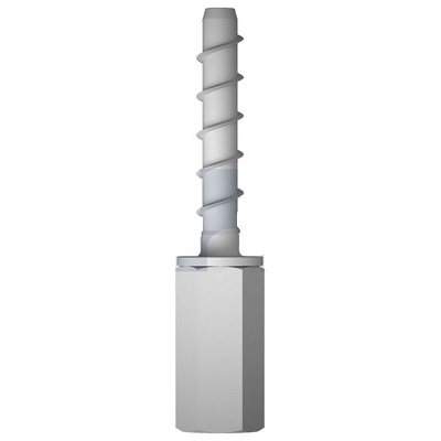 Zinc Flake Silver Finish XBolt Pro - Vertical Hanger Concrete Screw Hobson