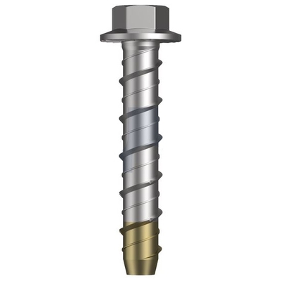 Bi-Metal 316 Stainless Finish XBolt Pro - Hex Flange Concrete Screw Hobson