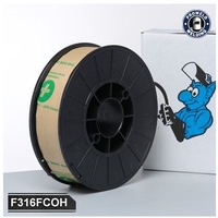 316L 0.9mm 0.45Kg 4" Spool Stainless Steel Gasless Welding Wire Blue Demon F316LFCO09M