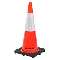Frontier Reflective Traffic Cone 700mm Fluro Orange FRCONERFLFO0450