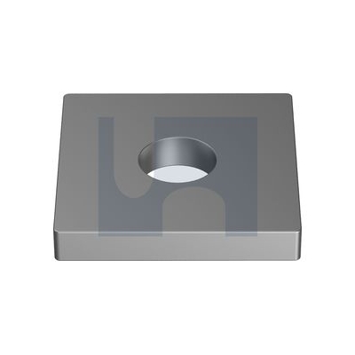 Hot Dip Galvanised Finish Flat Plate Fitting 1 Hole Mild Steel Metric ID Hobson