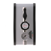 Gentec Single Outlet Point of Use Panel 6.0 Purity Chrome Plated In: 4,000kPa Out: 1,000kPa