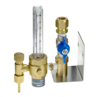 Regulated Ar/Co2 Outlet Point Inbuilt Flowmeter 