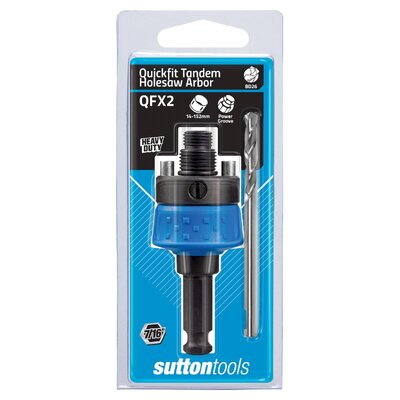 HOLESAW H103 QFX2 ARBOR Quick Fit 5/8UNF Double up Sutton H103QFX2