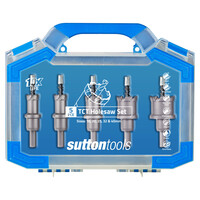 Holesaws TCT Sets 16mm-40mm 25mm Depth Sutton Tools H1170005