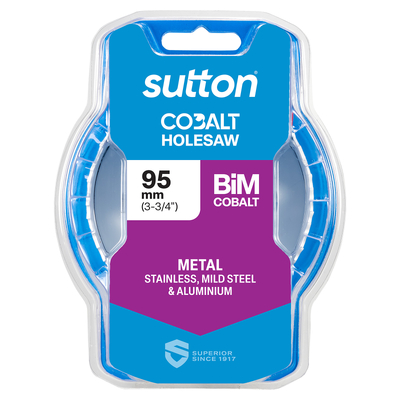 Holesaw H125 Bi-Metal Cobalt HD-Cobalt Hangpack 95mm Sutton Tools H1250950