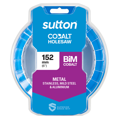 Holesaw H125 Bi-Metal Cobalt HD-Cobalt Hangpack 152mm Sutton Tools H1251520