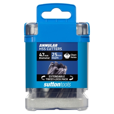 H180 Annular Cutter M2AI HSS-TiAIN 25mm Depth 47mm Sutton Tools H1800470