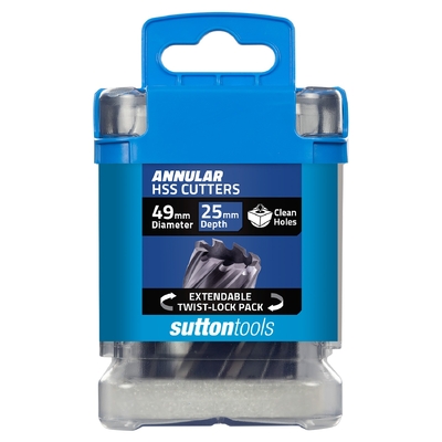 H180 Annular Cutter M2AI HSS-TiAIN 25mm Depth 49mm Sutton Tools H1800490