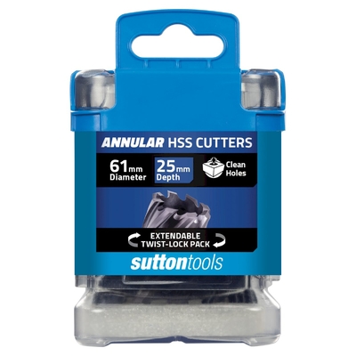 H180 Annular Cutter M2AI HSS-TiAIN 25mm Depth 61mm Sutton Tools H1800610