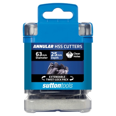 H180 Annular Cutter M2AI HSS-TiAIN 25mm Depth 63mm Sutton Tools H1800630