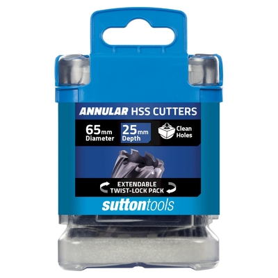 H180 Annular Cutter M2AI HSS-TiAIN 25mm Depth 65mm Sutton Tools H1800650