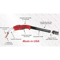 Heavy Duty Mig Gun Euro 450 AMP 15Ft Profax HDX450-116-15