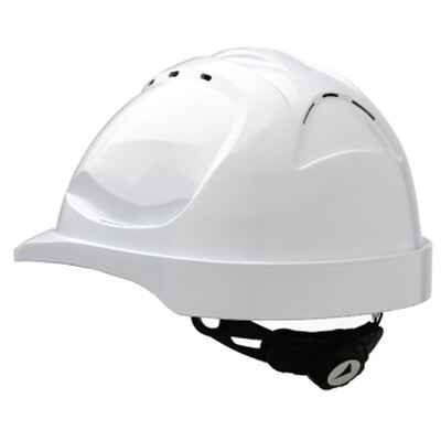 V9 Hard Hat Vented Ratchet With Harness White Prochoice HHV9R-W
