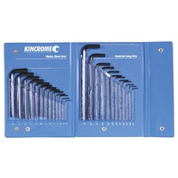 Hex Key Wrench Set 25 Piece Imperial & Metric Kincrome HKW25C