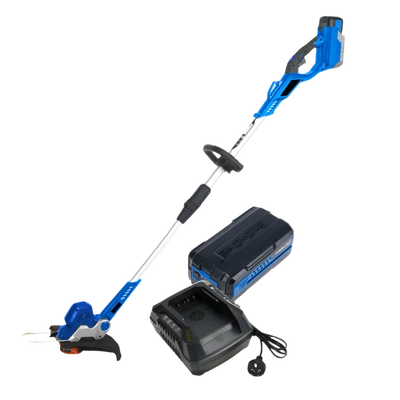 40V Battery Brushcutter Starter Pack - Includes Brushcutter, 4.0Ah Battery & Fast Charger Kit Hyundai HY40BC10-STARTER