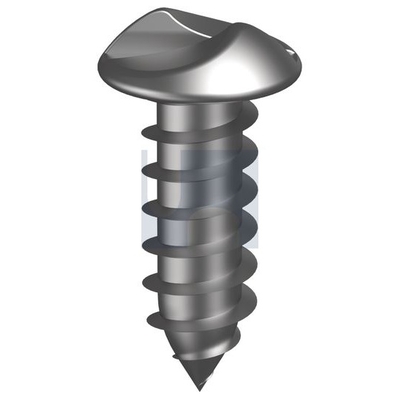 304 Stainless Finish Self-Tapping Raised Head One Way Hobson