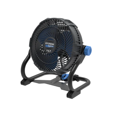 20V Cordless Camping & Job Site Fan - 360° Adjustable Head, Dual Speed, Wall-Mountable - Skin Only Hyundai JF20S