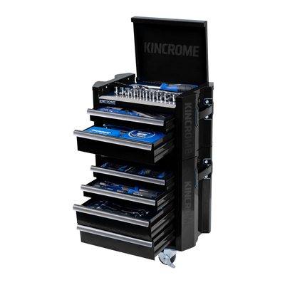 Contour Mini Workshop Tool Kit 78 Piece 6 Drawer (10") Black Kincrome K1940B