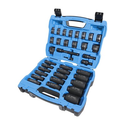 KINCROME Impact 1/2" Drive Standard/Deep Socket Set Metric 35 Piece Kincrome K2100