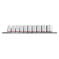 Socket Set on Clip Rail 10 piece Ea Imperial 1/2" 3/8" - 15/16 Kincrome K2175