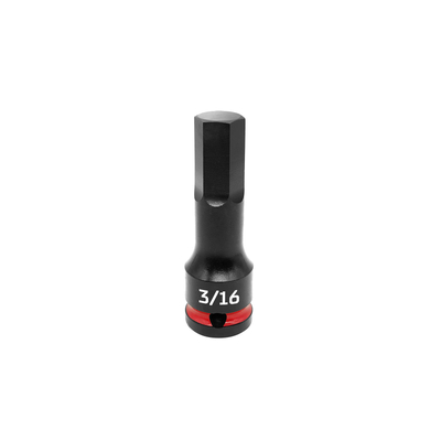 Hex impact socket 3/16" x 78mm 1/2" Drive Kincrome K23895