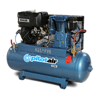 Reciprocating Air Compressor KOHLER diesel/KD350 (Electric Start) /150 L Rec./457 L/min FAD Pilot K25D