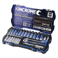 Lok-On™ Socket Set 45 Piece 3/8" Drive Metric & Imperial Kincrome K27013