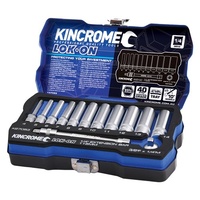 Lok-On™ Socket & Extension Set 13 Piece 1/4" Drive - Metric Kincrome K27053