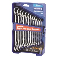 Combination Gear Spanner Set 12 Piece Metric Single Way Kincrome K3102