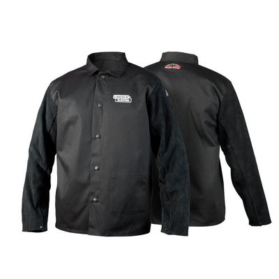 Welding Jacket Traditional Split Leather Sleeved Large Lincoln K3106-L