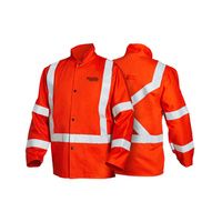High Visibility FR Orange Jacket With Reflective Stripes - XLARGE K4692-XL
